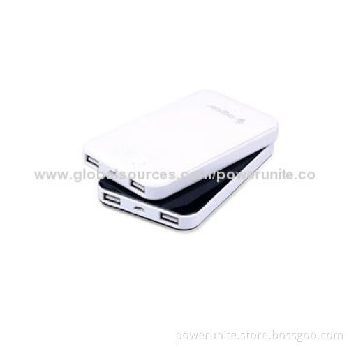 LED Lamp 8,000mAh Capacity Li-polymer Battery Fashionable Power Bank with 4 LED Power Indicators